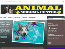 Tablet Screenshot of animalmedicalcenterofbelair.com